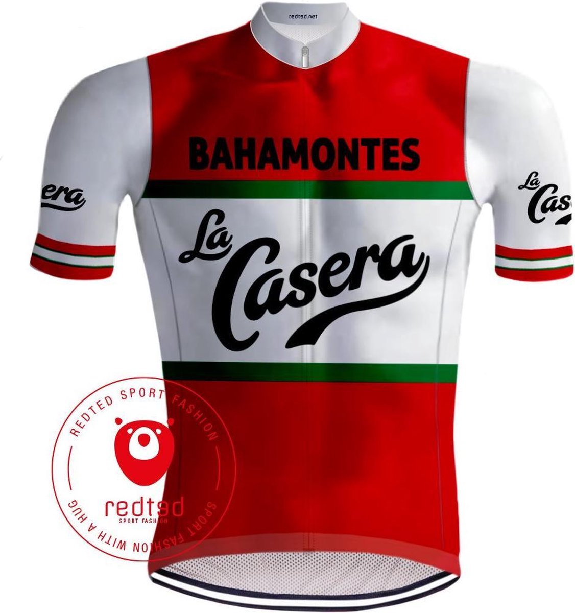 Retro Wielershirt La Casera Rood - REDTED - S