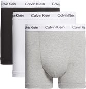 Calvin Klein Heren Boxershort - 3-pack - Zwart/Wit/Grijs - Maat M