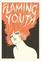 Pocket Sized - Found Image Press Journals- Vintage Journal 'Flaming Youth, ' Woman with Red Hair Poster