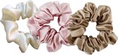 YOSMO - Scrunchie - haar elastiek - kleur ivoor - blush - champagne - 100% moerbei zijde - bundel neutraal