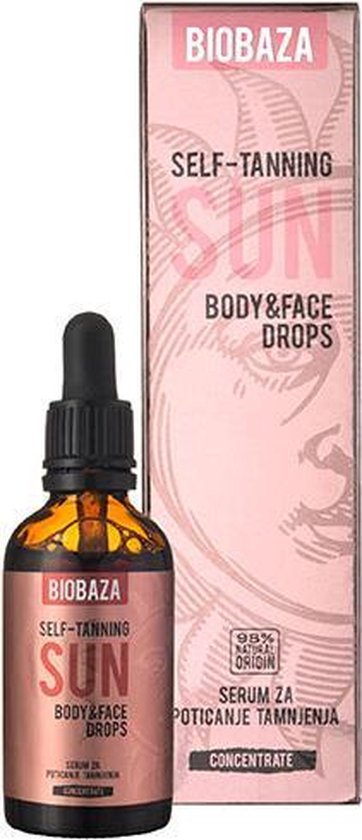 BIOBAZA - Auto-Bronzant Body & Face Drops - autobronzants - 50 ml | bol.com