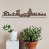 Skyline Zaandam notenhout - 60cm- City Shapes wanddecoratie