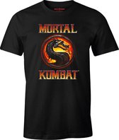 Mortal Kombat shirt - Classic logo maat L