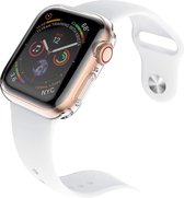 iParadise Geschikt Voor Apple Watch 42 mm Hoesje en Screen protector in 1 Transparant - iWatch 360 graden full body apple case 42 mm