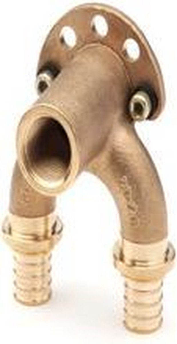 REHAU Dubbele wandhoek RAUTITAN RX+ 20/20 - Rp 1/2 lang, 14562711001