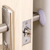 Zelfklevende deurbeschermers - Wit - 4cm dia - Deurbescherming - Deurstoppers - Muurbeschermer - Muurbescherming - Deurstoppers - Siliconen deurstoppers - Deurklink buffers - Deurklink - Flex