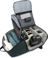 Cameratas spiegelreflex camera rugzak – Camera accessoire opbergtas - 47x30x15cm  - Voor camera, lenzen, laptop en meer