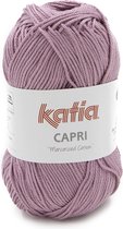 Katia Capri - Medium paars -100% Katoen Gemercericeerd  50 gr
