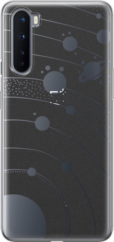 Mooie Telefoonhoesjes - Hoesje geschikt voor OnePlus Nord - Universe space - Soft Case TPU Backcover - Transparant