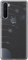 OnePlus Nord hoesje - Universe space - OnePlus Nord case - Soft Case Telefoonhoesje - Transparant