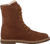 Ton & Ton Pl20w045 Veterboots - Laarzen Met Veters - Meisjes - Cognac - Maat 27