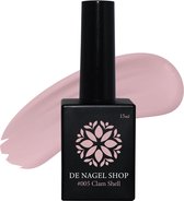 Nude gel nagellak - Clam shell 005  Gel nagellak - 15ml - De Nagel Shop - Gelnagels Nagellak