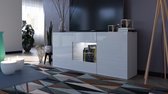 LYDIA - TV Meubel - Wit / Hoogglans Wit - Modern Design - Met LED verlichting - Krasbestendig - Ophangbaar