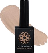 Blast of Bronze 015  Gel nagellak - Bruine gel nagellak - 15ml - De Nagel Shop - Gelnagels Nagellak