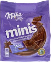 Milka Mini's Chocolade minirepen Zak 20 stuks 10 gram