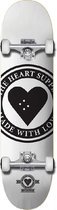 Compleet Skateboard Heart Supply Badge Logo White 8.25