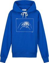 Collect The Label - Hippe Amsterdam Hoodie - Blauw - Unisex - L