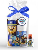 Paw Patrol CadeauPakket - Chase - Showergel & Shampoo, Parfum, LipBalm, Confetti & Stickers.