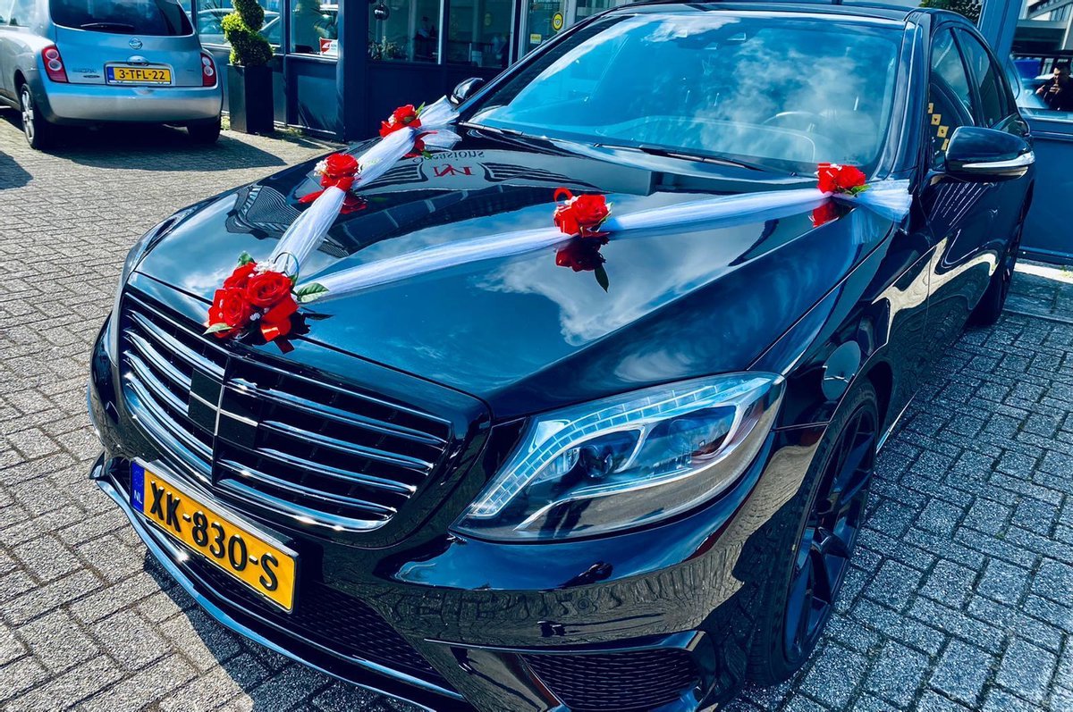 AUTODECO.NL DOROTHA Auto Versiering Bruiloft Trouwauto Decoratie