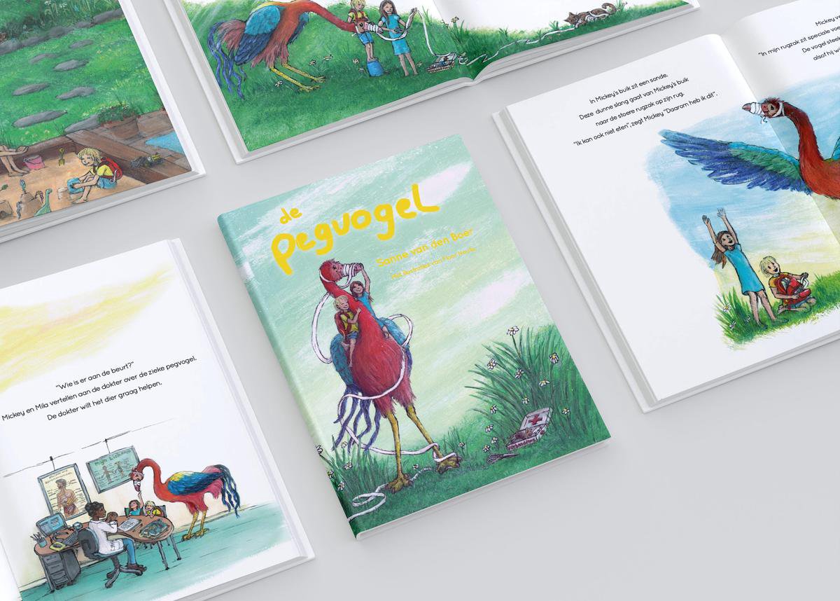 Kinderboek - de Pegvogel - Hét prentenboek voor kinderen met een voedingssonde