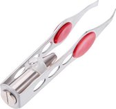 Pincet met Lampje - Brede Grip - Tweezers With LED - AAN/UIT