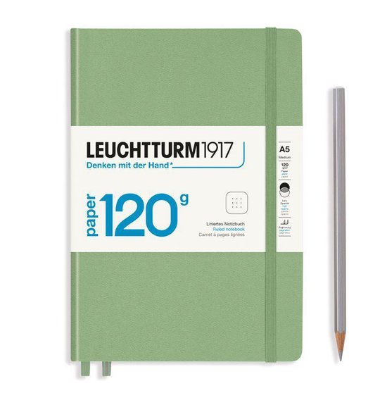 Leuchtturm1917 A5 Medium 120 g/m² édition Carnet pointillé Sage