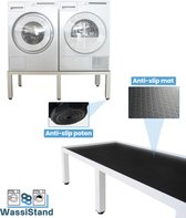 WassiStand Wasmachine Verhoger met Grip – Wasmachine Kast en Ombouw – Verhoging voor Wasmachine, Vaatwasser, Koelkast, Vriezer en Droger – Wasmachine Verhoger Inclusief 6 Dempers –