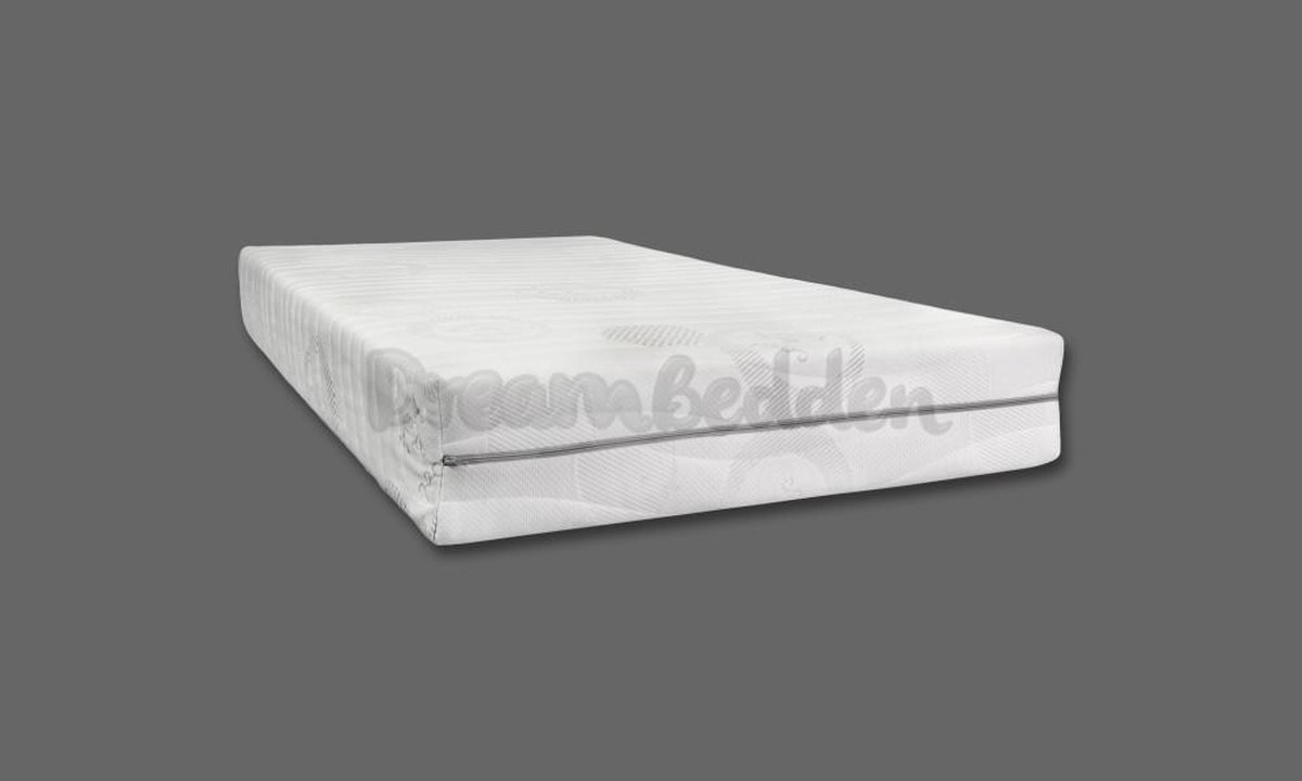 dreambedden Matras 180x210 9-zones XXL HR45 koudschuim micropocketvering ca. 25 cm dik wit