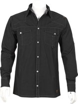 T'RIFFIC® STORM Werkhemd Garment washed Canvas fine 100% katoen Zwart size 3XL