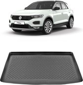 Kofferbakmat - kofferbakschaal op maat voor Volkswagen T-Roc - VW - zwart - hoogwaardig kunststof - waterbestendig - gemakkelijk te reinigen en afspoelbaar