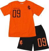 Fun2wear Shortama Elftal Oranje Zwart - maat 116