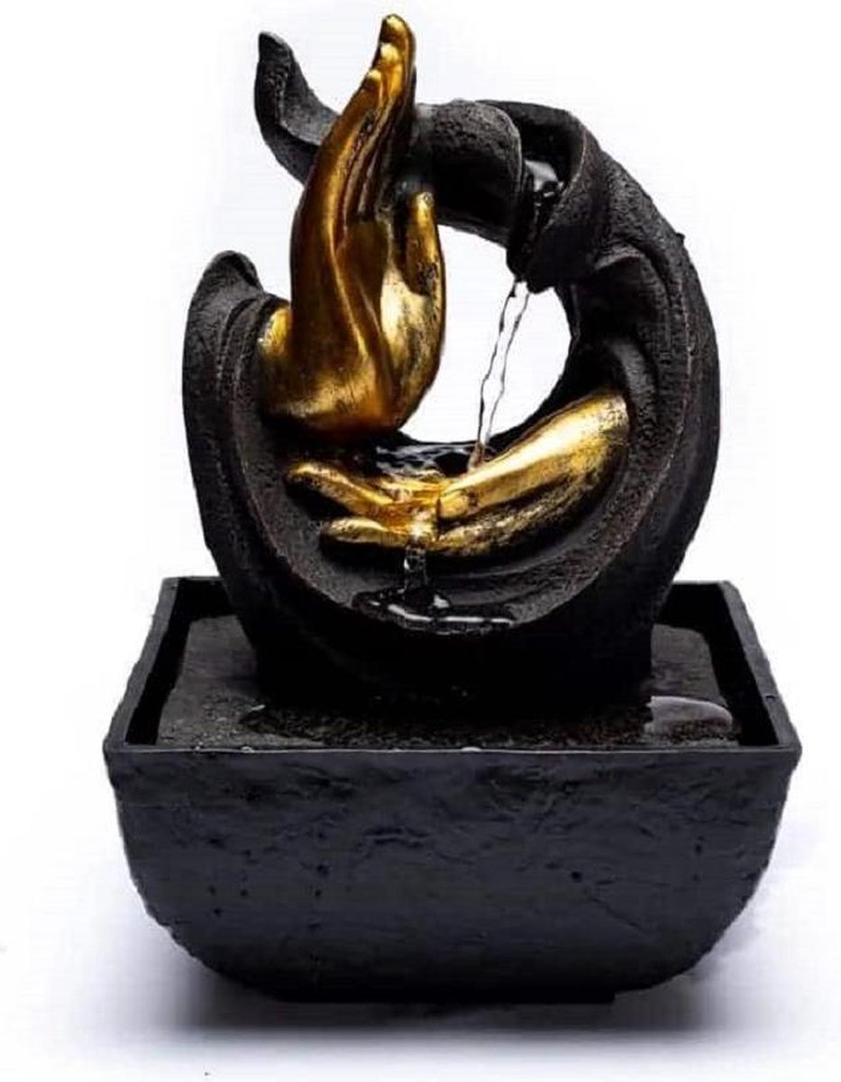 Compassie Mudra Waterfontein (13,3 x 13,3 x 20 cm)