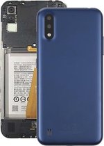Batterij-achterklep met cameralens voor Samsung Galaxy A01 SM-015F (blauw)