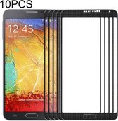 10 PCS Front Screen Outer Glass Lens voor Samsung Galaxy Note III / N9000 (zwart)