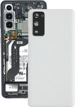 Batterij-achterklep met cameralensafdekking voor Samsung Galaxy S20 FE (zilver)