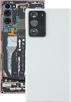 Batterij-achterklep met cameralensafdekking voor Samsung Galaxy Note20 Ultra (wit)