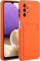 Voor Samsung Galaxy M31s kaartsleuf ontwerp schokbestendig TPU beschermhoes (oranje)
