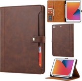 Kalfsstructuur Dubbele Vouwsluiting Horizontale Flip Leren Case met Fotolijst & Houder & Kaartsleuven & Portemonnee Voor iPad mini 5 / mini 4 / mini 3 (Koffie)