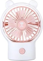 Desktop Miniventilator Sterke wind Draagbare handventilator (Bear White)