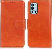 Voor OnePlus 9R Nappa Texture Horizontale Flip Leren Case met Houder & Kaartsleuven & Portemonnee (Oranje)