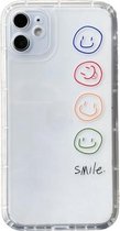 Rechte rand gekleurde tekening smiley patroon TPU beschermhoes voor iPhone 11 (kleurrijk)