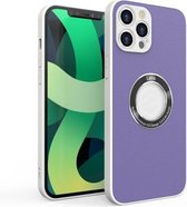 PU + PC + TPU mobiele telefoon beschermhoes voor iPhone 11 (paars)