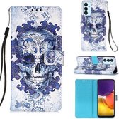 Voor Samsung Galaxy A82 5G 3D Schilderen Horizontale Flip Leren Case met Houder & Kaartsleuf & Portemonnee & Lanyard (Cloud Ghost Head)