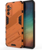 Voor Samsung Galaxy A82 5G Punk Armor 2 in 1 PC + TPU schokbestendig hoesje met onzichtbare houder (oranje)