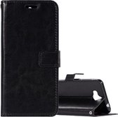 Voor Huawei Y5 (2017) Crazy Horse Texture Horizontale Flip Leren Case met Houder & Kaartsleuven & Portemonnee & Fotolijst (Zwart)