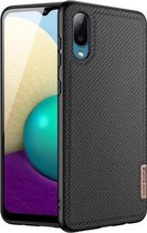 Voor Samsung Galaxy A02 / M02 DUX DUCIS Fino-serie PU + TPU beschermhoes (zwart)