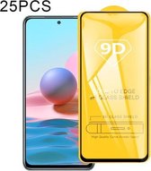 Voor Xiaomi Redmi Note 10 25 PCS 9D Volledige lijm Volledig scherm gehard glasfilm