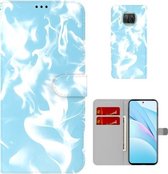 Voor Xiaomi Mi 10T Lite 5G Cloud Fog Pattern Horizontal Flip Leather Case met houder & kaartsleuf & portemonnee (hemelsblauw)
