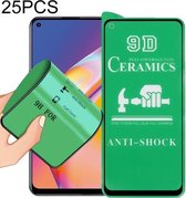 Voor OPPO Reno5 Lite 25 PCS 9D Volledig scherm Volledige lijm keramische film