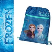 gymtas - Disney Frozen II Elsa & Anna - Nature is Magical - Rugtas met koordjes 31x41 cm